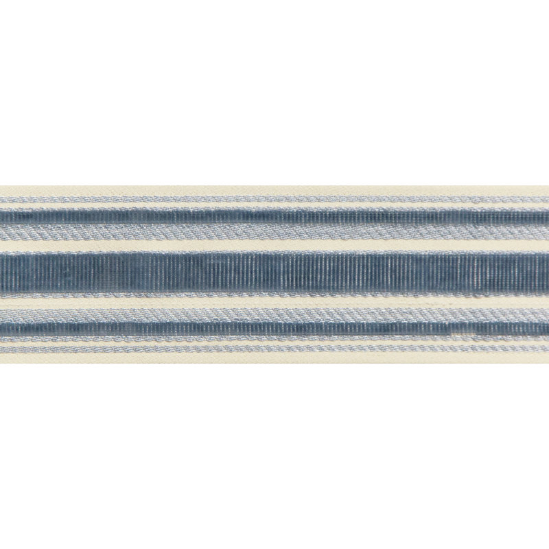 Treillis Passementerie Canton Cotton Blend Trim, Blue
