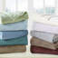 Grand drap 4 pièces bourgogne 100% ultra doux et douillet lavable à la machine des deux côtés 2 taies d'oreiller