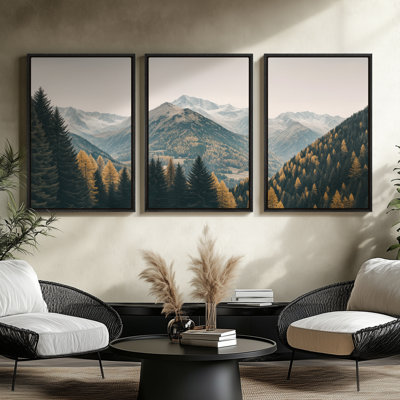 Framed Canvas Wall Art - Vintage Abstract Wall Prints for Bedroom