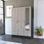 Petite armoire 2 tiroirs avec porte miroir