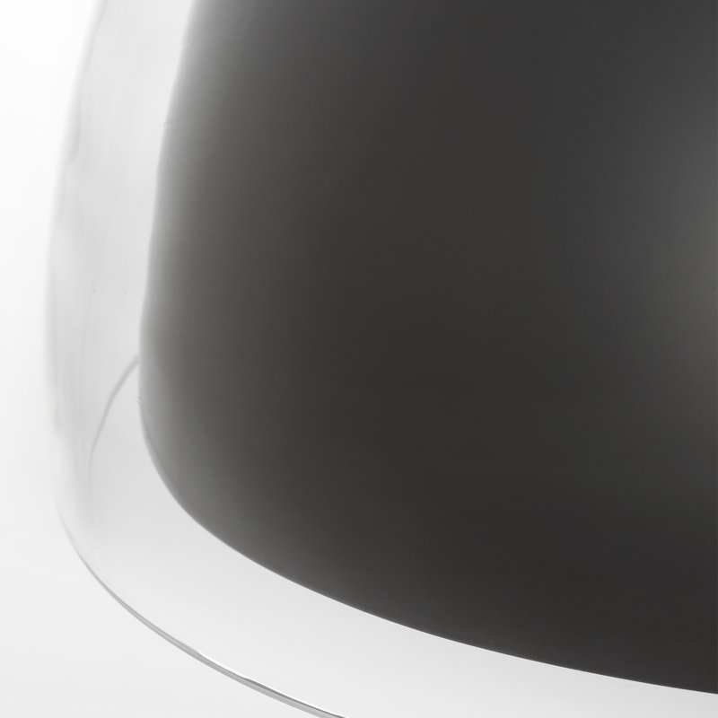 Lusi 1 - Light LED Flush Mount, Clear/Bronze, Bronze