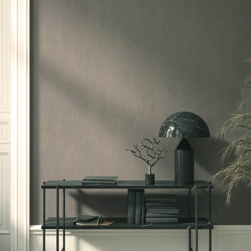 Rouleau de papier peint effet terre lustré Earth Collection, Gris