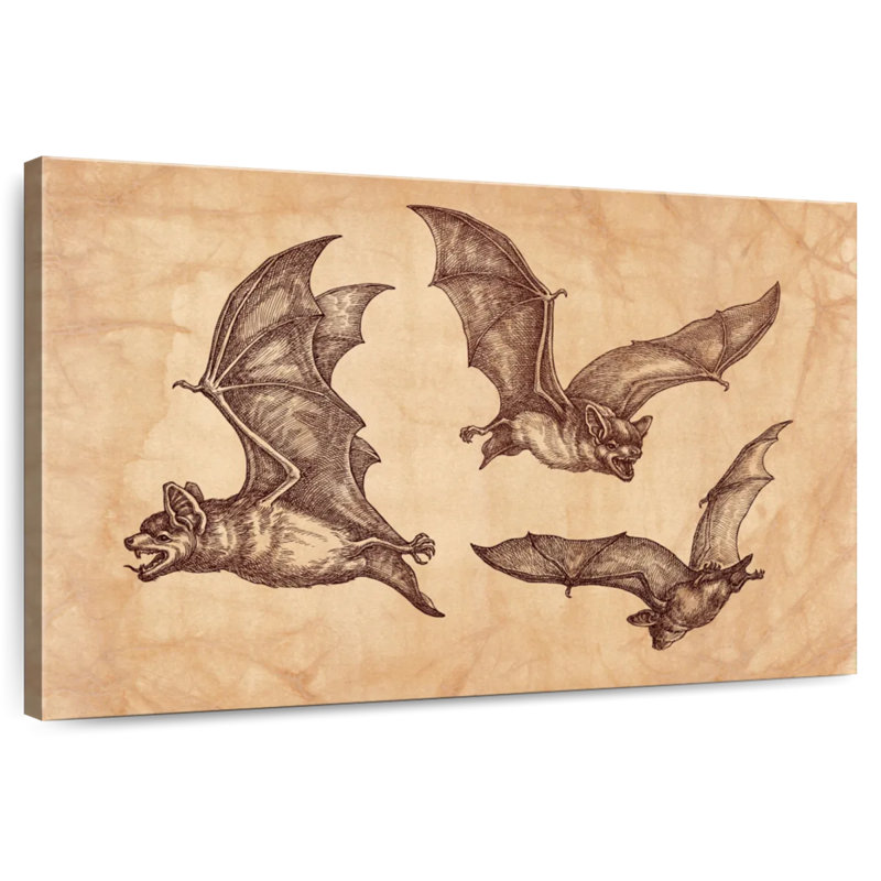 Brampt Bats, 24" H x 36" W
