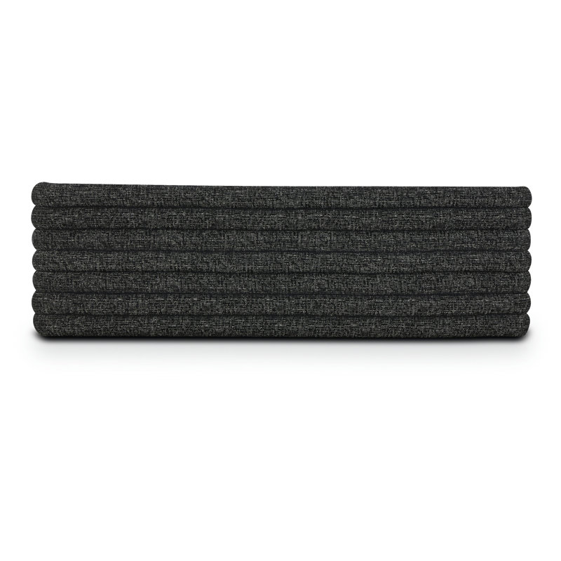 Matera 69" Ebony Black Channel Tufted Bench