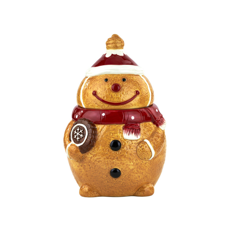 Gingerbread Man Christmas Cookie Jar