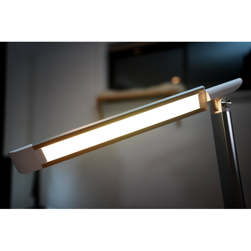 Adjustable White ABS Desk Lamp with LED Light