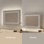 LED Lighted Makeup Mirror with 3 Color Lighting and Stepless Dimming Touch Control with 10X Magnifying Mirror