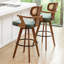 Swivel Upholstered Counter Stool-282961851-282961850