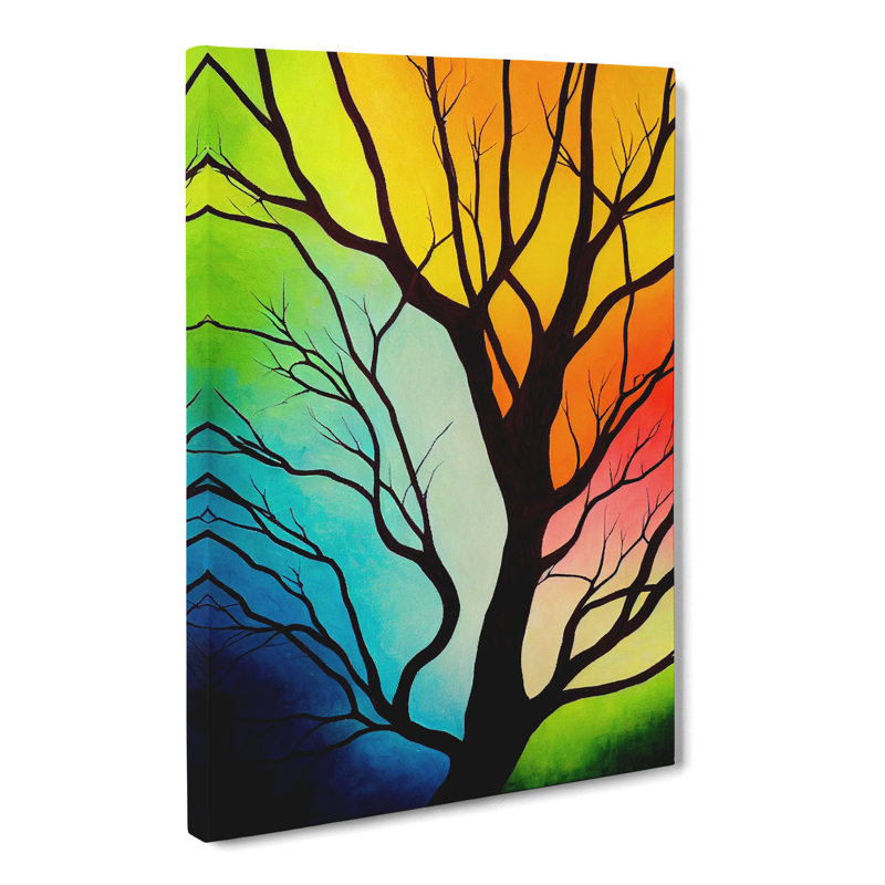 Tree Abstract in Colour Vol.5 - Wrapped Canvas, 60cm H x 40cm W x 3cm D