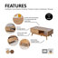 Table basse 1 tiroir 43,3 "Wave -78699002