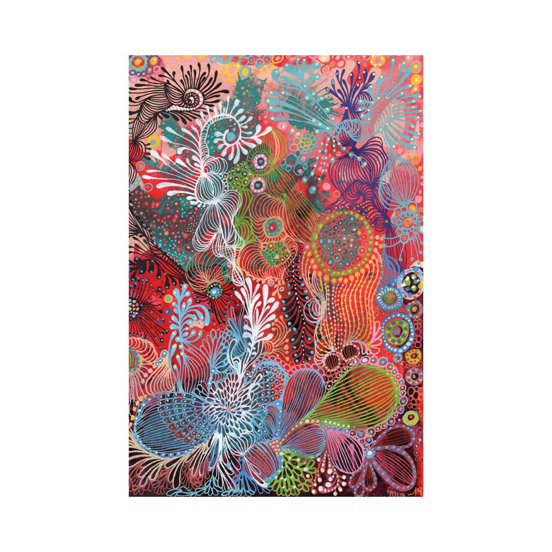 " Nature II " by Noemi Ibarz, 40" H x 26" W x 1.5" D, Wrapped Canvas
