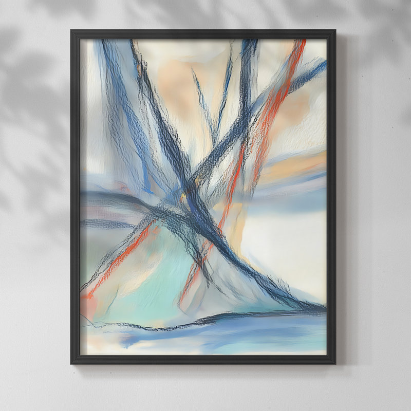"ABSTRACT Series DCC XXII" par J Paul, Noir, noir, noir, noir, H 29 po x l 23 po