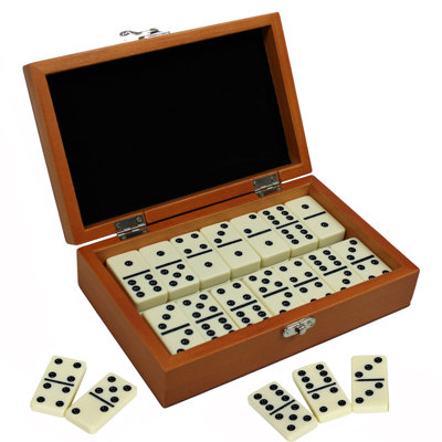 Premium Domino Set with Wooden Carry Case