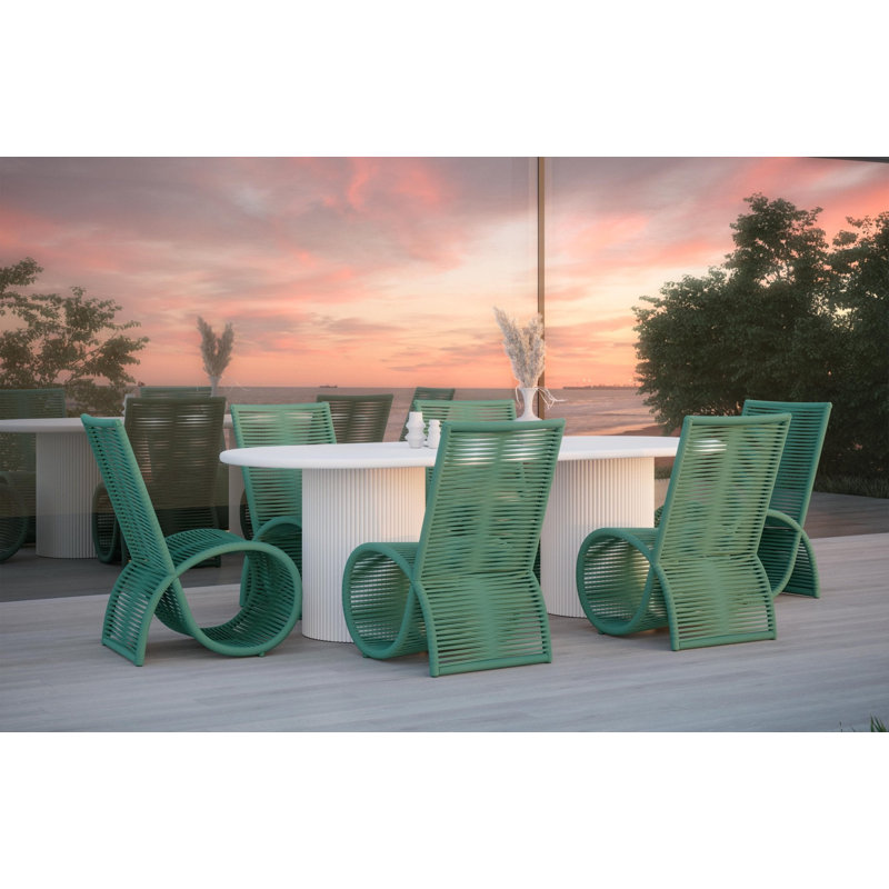 Wave Dining Chair, Matte Forest/Hunter