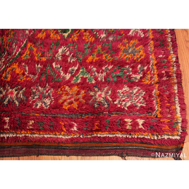 Tapis marocain géométrique à motif géométrique rétro