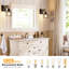 Ensemble de 2 appliques murales industrielles, lampe murale en bois rustique et cage en métal noir, applique murale rétro câblée, applique murale E26 pour le salon de la chambre à coucher