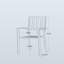 Stackable Outdoor Patio Dining Armchair-2040212091