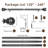 Danikah 1 Inch Curtain Rod Heavy Duty Adjustable Drapery Rods with Ball Finials-1349093136-1403149579