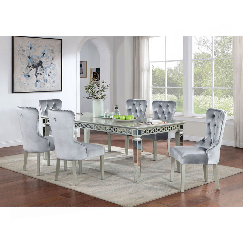 Table de salle à manger argentée W