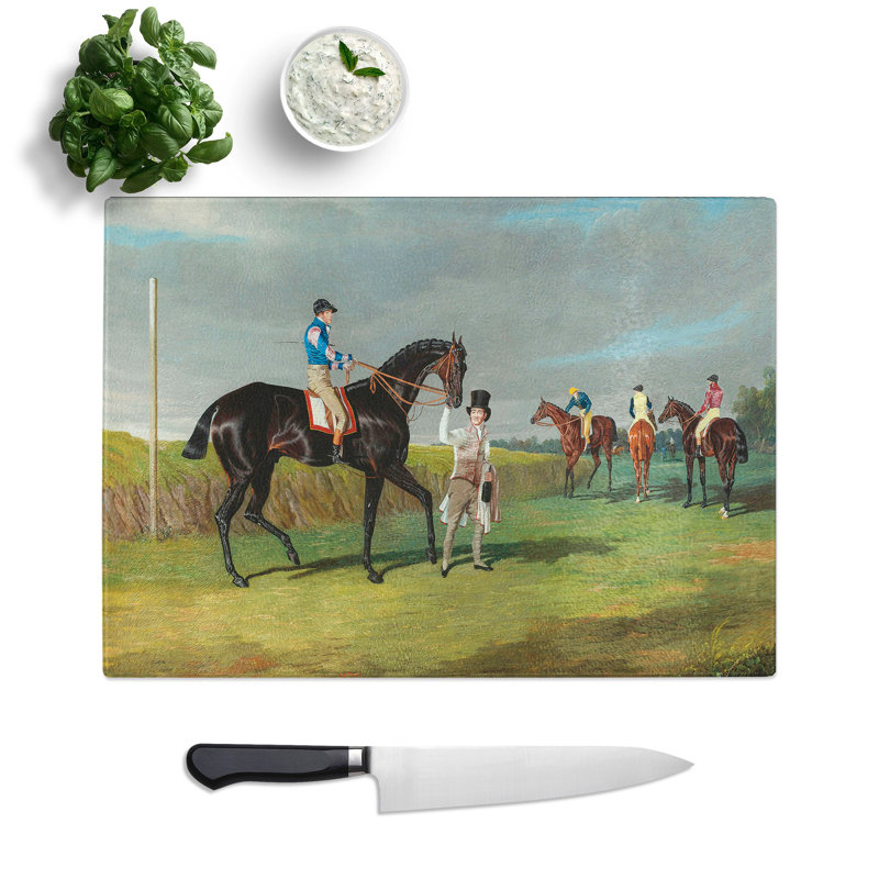 The Doncaster Cup by John Frederick Herring Chopping Board, 20cm W x 28.5cm L