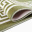 Greek-Key Green Cream Non-Slip Polypropylene Area Rug — Washable Door Mat & Hallway Runner for Living Room, Kitchen & Bedroom-1477902599