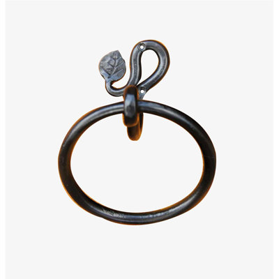 Hand Made Wrought Iron Towel Ring