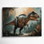 «Dinosaur Albertosaurus», art mural sur toile brune-1608865639