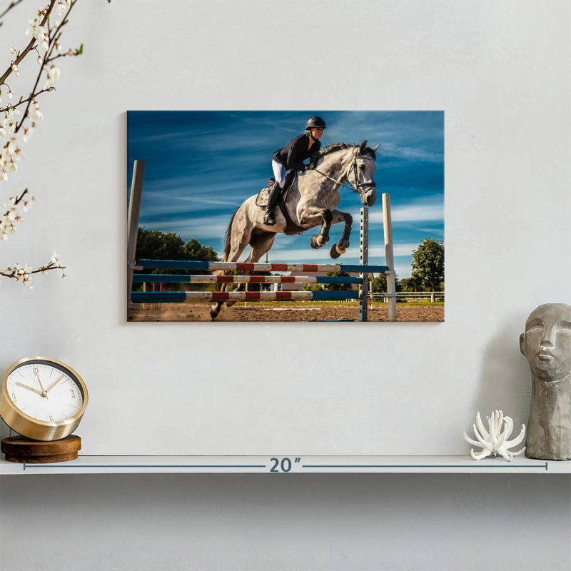 Sireci Equestrian In Action, 8" H x 12" W