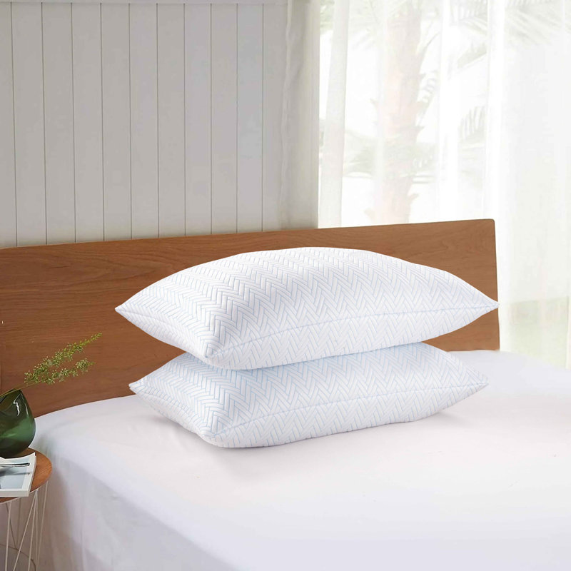 2 Pack Cooling Down Alternative Pillow Set, King