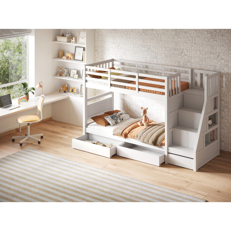 Single (3') Bunk Bed, White