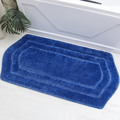Shilynn Non-Slip Bath Rug – Soft Absorbent Polyester, Skid-Resistant Backing, Machine Washable