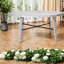 Tables de salle à manger robustes en métal et en bois pour le patio, style extérieur moderne