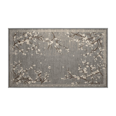 Machine Washable Gray Area Rug