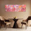 Parmi les roses, art mural abstrait coloré, printemps et été contemporain-288826580