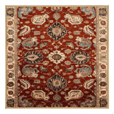 Tapis brun lavable à la machine