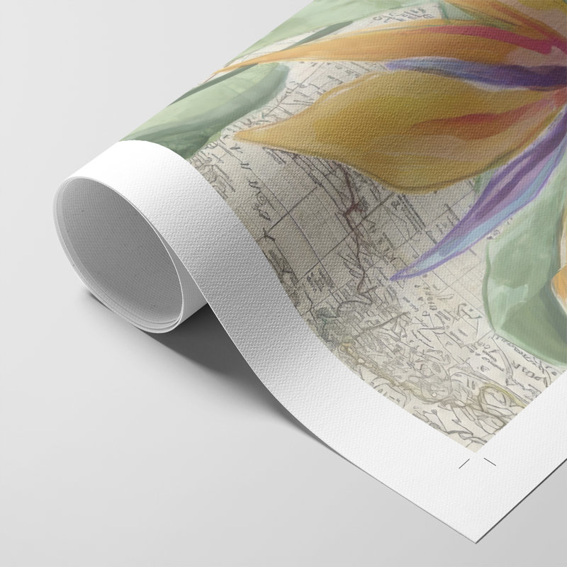 Map Flora I -Canvas Print Only - NOT FRAMED