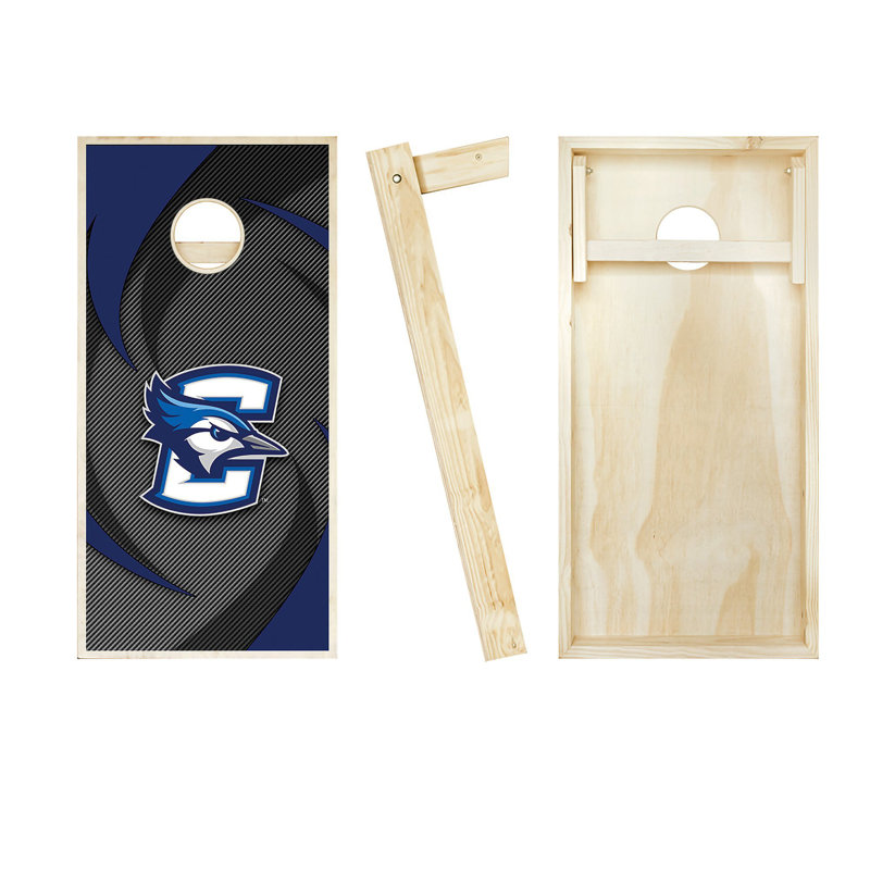 2' x 4' NCAA Team Swoosh Solid Wood Cornhole Set, Creighton