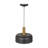 Ratcliff - 1-Light Pendant - Black/Brushed Brass