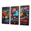 Indigènes composition grand mystère - ensemble d'art mural amérindien-146047501-146047730
