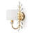 Crystal Wall Sconce with 2-Tier Shade