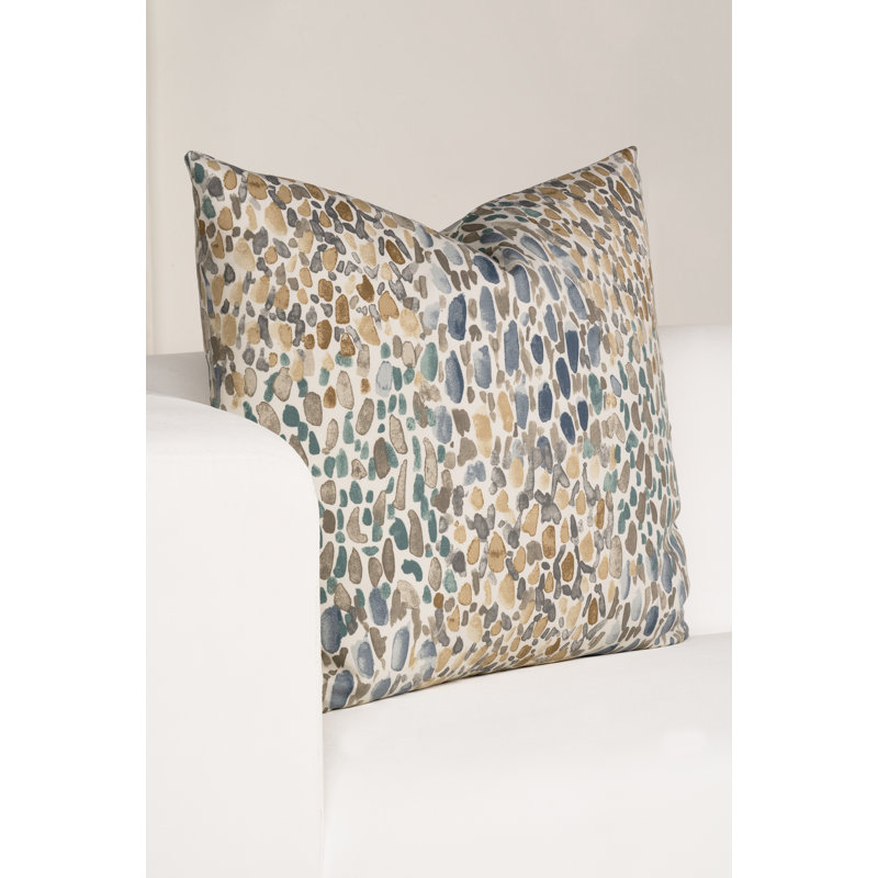 Coussin décoratif Magnolia Home Fashions, H 30 po x l 30 po, Polyester, Aqua Pebble