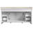 Concord 61 Inch Bathroom Vanity with Cultured Marble Top, Assembled, White
