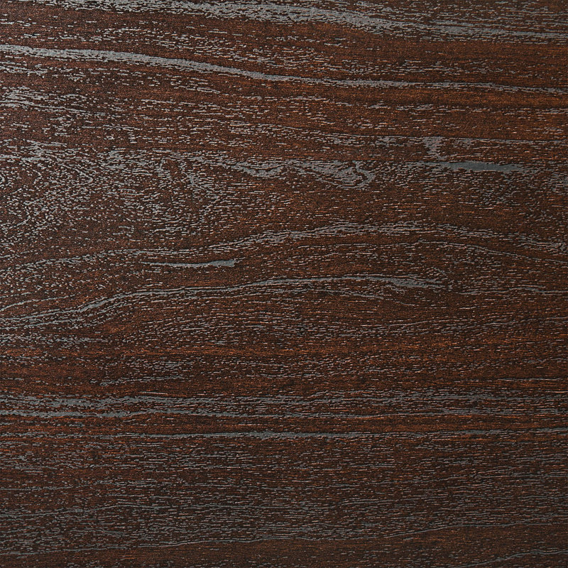 Table de chevet avec tiroir, Marron foncé