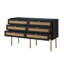 Commode double 6 tiroirs l 54 po Asenath-252724544