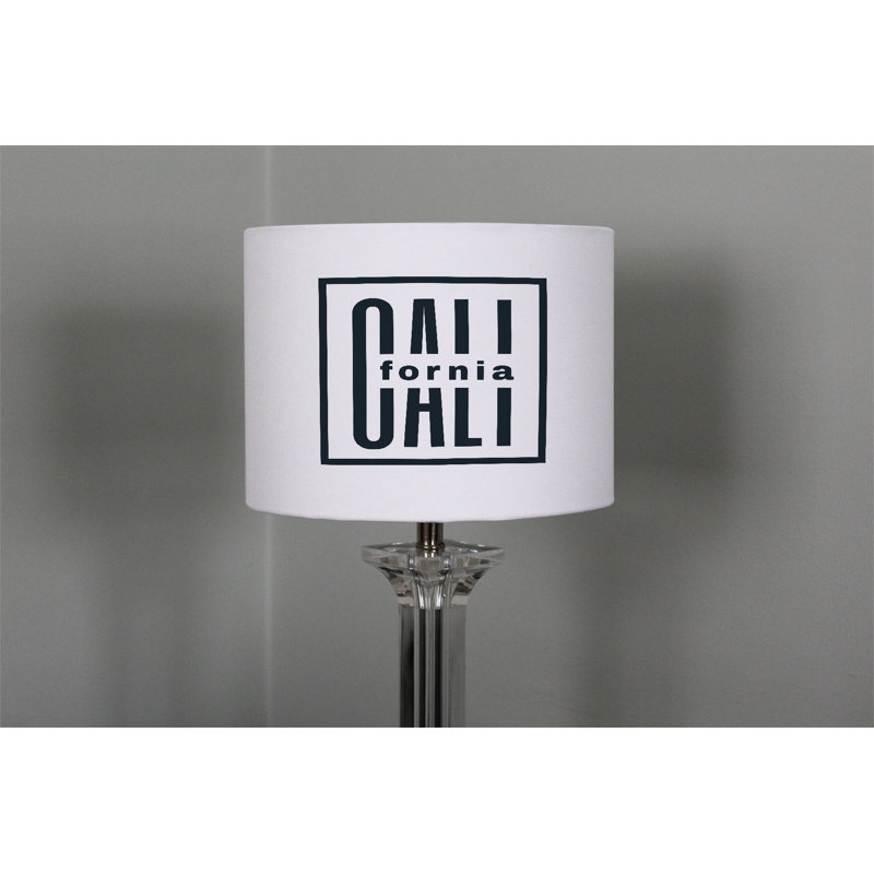 Cotton Drum Lamp Shade ( Uno ), 22cm H x 25cm W x 25cm D