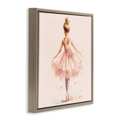 "Stepping Ballerina In Tutu", art mural sur toile flottante par Andrea Haase
