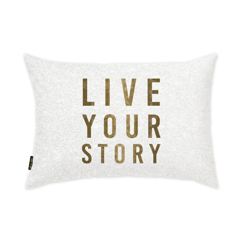 Housse et insert pour coussin lombaire Live Your Story