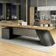 Bureau de direction en bois massif en L noyer avec tiroirs-1964042984-1964042986