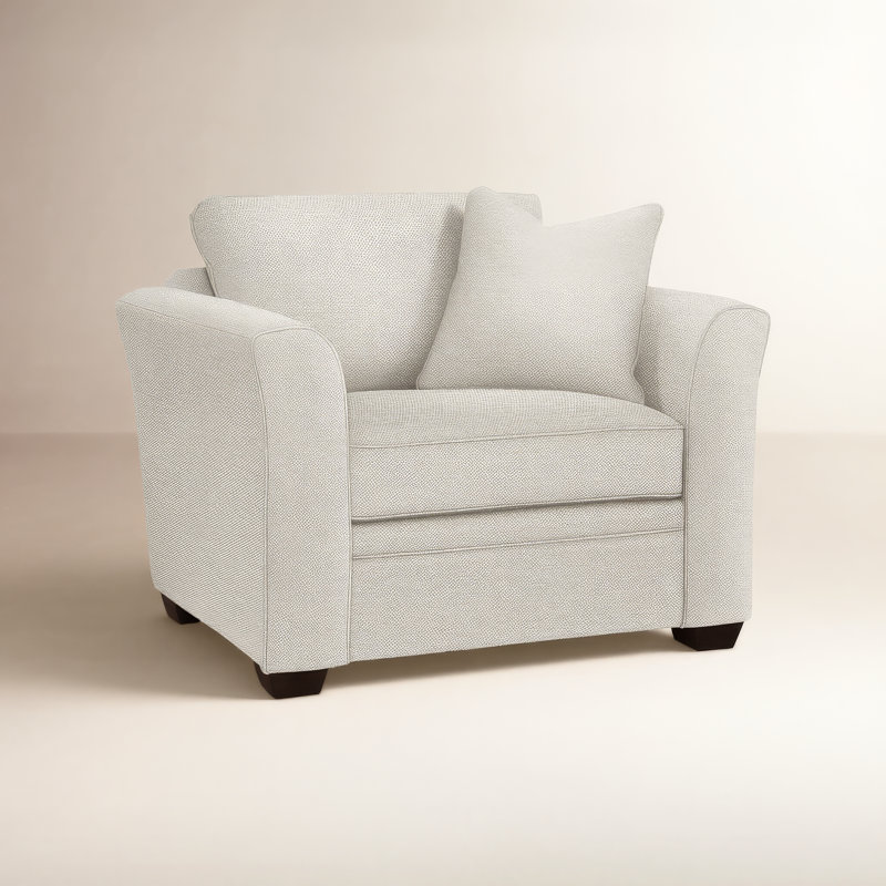 Bridgeport Armchair, Java, White Performance Fabric; 0851-94