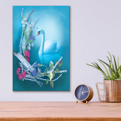 «Crescent Inner Grace» par Art and a Little Magic, art mural en verre acrylique
